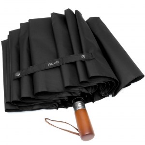 Зонт мужской Robin черный, 12 спиц, купол 114см, полный автомат, 3 сл., арт.612